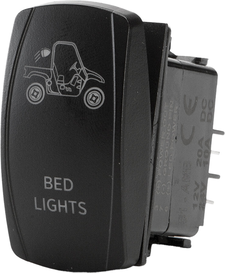 Photo of BED LIGHTING SWITCH PRO SERIES BACKLIT by OPEN TRAIL - Premium Switches for UTVs / Side by Sides