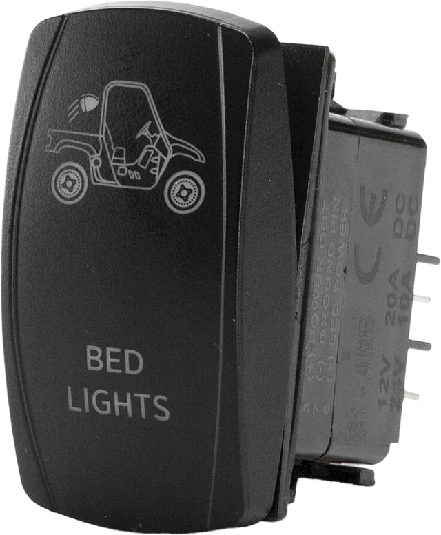 Photo of BED LIGHTING SWITCH PRO SERIES BACKLIT by OPEN TRAIL - Premium Switches for UTVs / Side by Sides