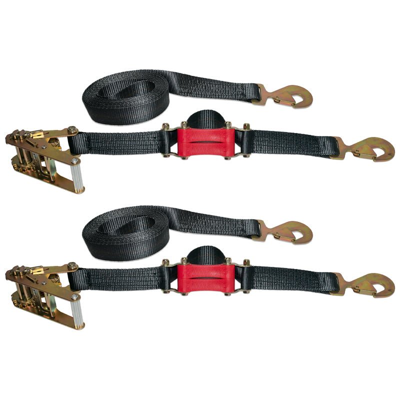 Photo of 18ft x 2in SHOCKSTRAP® Ratchet Strap w Snap Hooks, Premium Made in USA Polyester Webbing, 10,000lb Breaking Strength, 3,333lb WLL, Commercial Grade by ShockStrap - Premium for UTVs / Side by Sides