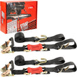 Photo of 18ft x 2in SHOCKSTRAP® Ratchet Strap, Wire Hooks, Premium Polyester Webbing, 6k Break Strength, 2k Working Load Limit by ShockStrap - Premium for UTVs / Side by Sides