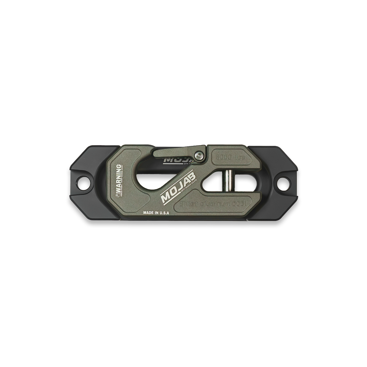 Photo of Side By Side / UTV Aluminum Recessed Winch Shackle with Fairlead Kit, closed latch (LIFE TIME WARRANTY*) by MOJAB OFFROAD - Premium Winches & Winch Mounts for UTVs / Side by Sides