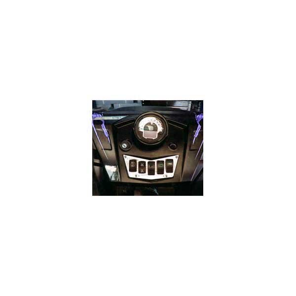 50 Caliber Racing 5-Switch Billet Aluminum Dash Panel for Polaris RZR