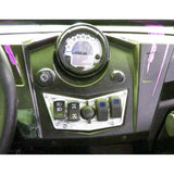 50 Caliber Racing 4-Switch Billet Aluminum Dash Panel for Polaris RZR