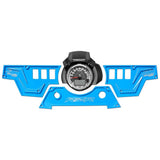 XP1000 3-Piece Billet Aluminum Dash Panel with 6 Switch Capacity - Blue