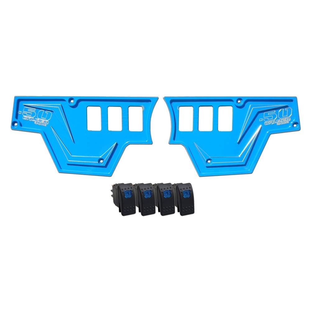 6 Switch Billet Aluminum Dash Panel for RZR XP 1000 (Blue)