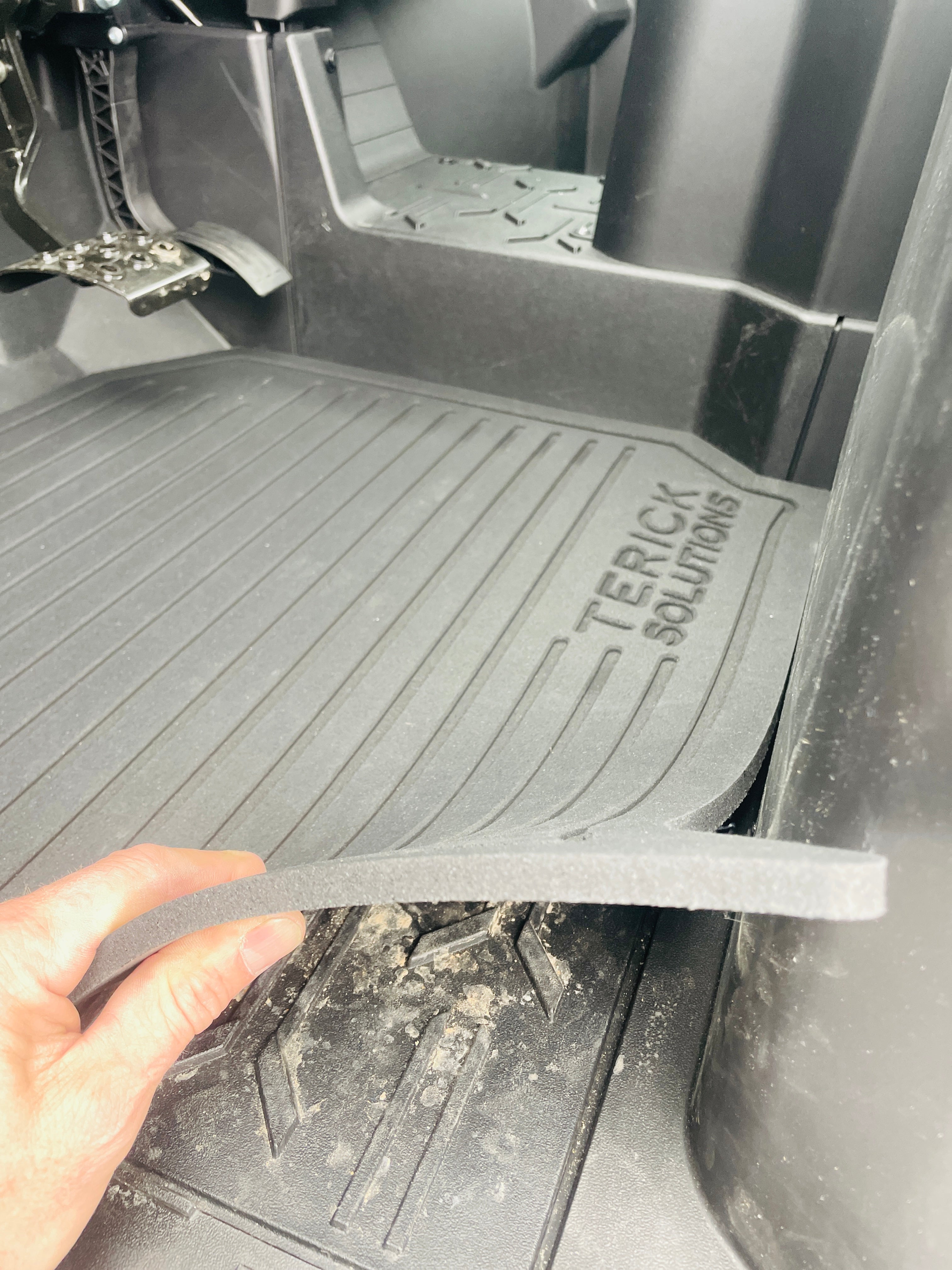 Photo of Kawasaki Ridge Crew Rubber Floor Mats by Terick Solutions - Premium UTV Rubber floor mats for UTVs / Side by Sides