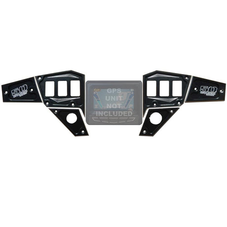 50 Caliber Racing RZR Dash Panel Digital GPS 6 Piece Kit