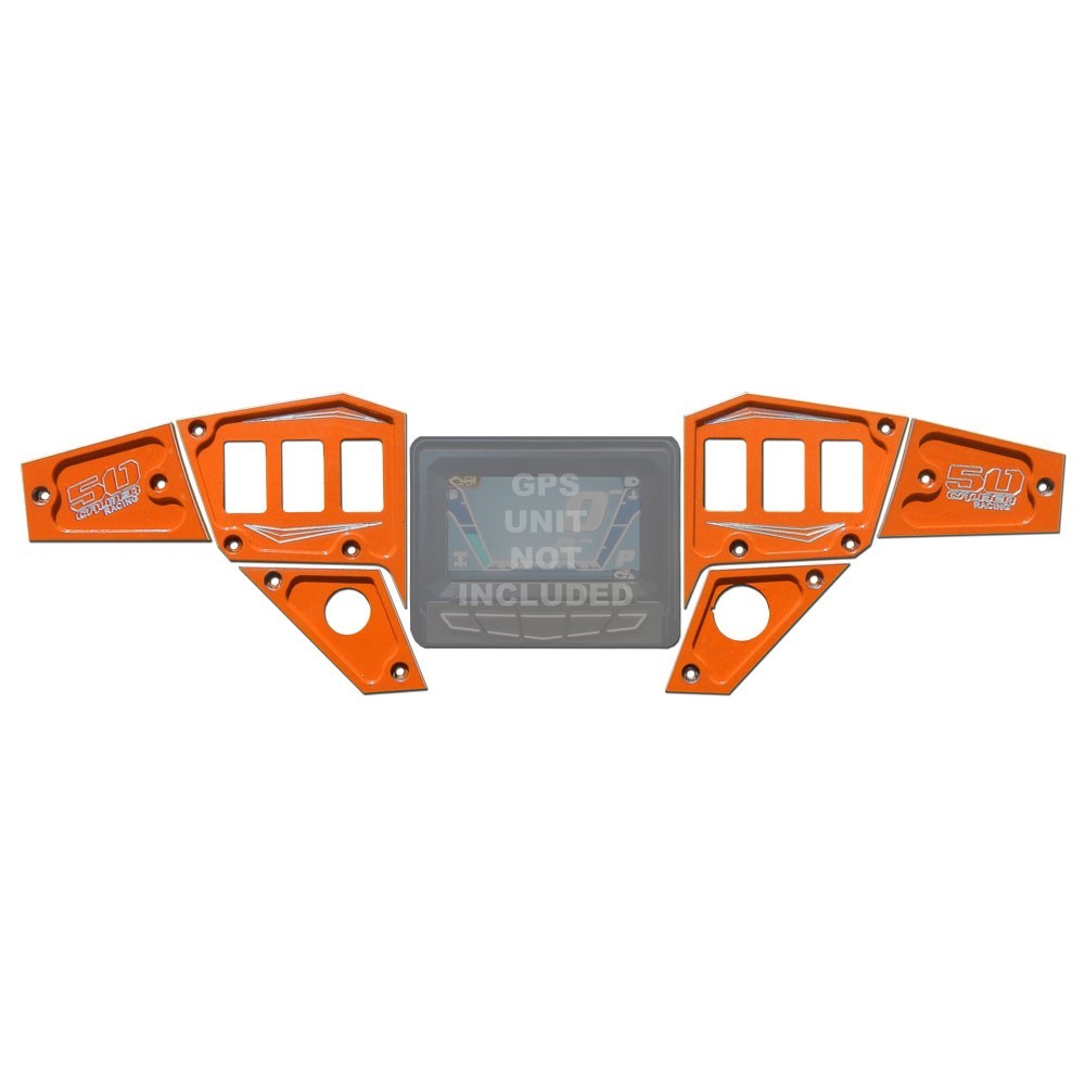 50 Caliber Racing RZR Dash Panel Digital GPS 6 Piece Kit