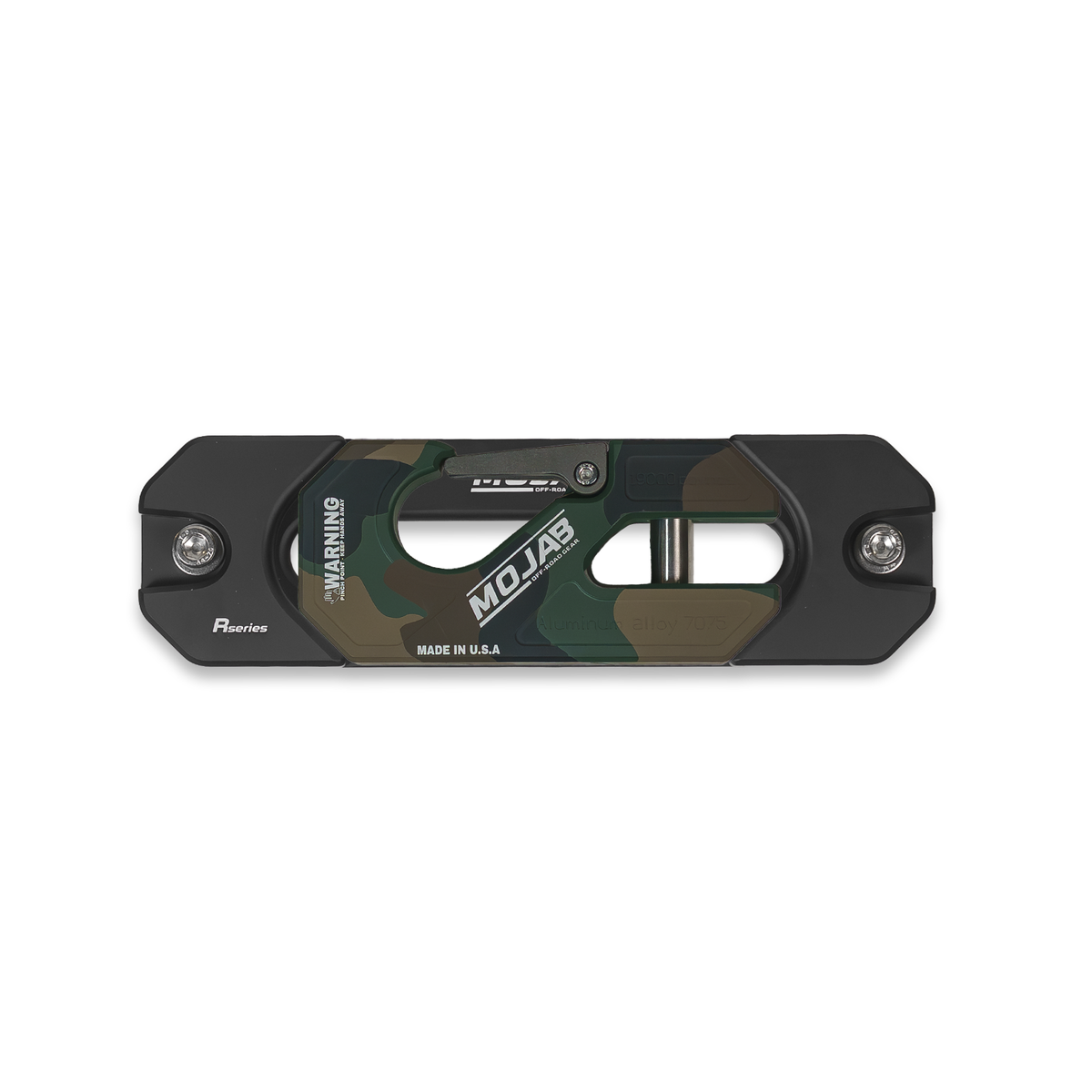 Photo of Aluminum Recessed Winch Shackle with Fairlead Kit, closed latch (LIFE TIME WARRANTY*) by MOJAB OFFROAD - Premium Winches & Winch Mounts for UTVs / Side by Sides