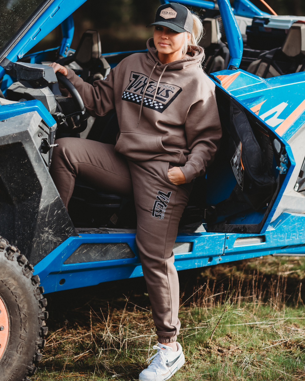 Photo of Off the Wall Heavy Weight Sweat Pant by OFF-ROAD VIXENS CLOTHING CO. - Premium Bottoms for UTVs / Side by Sides