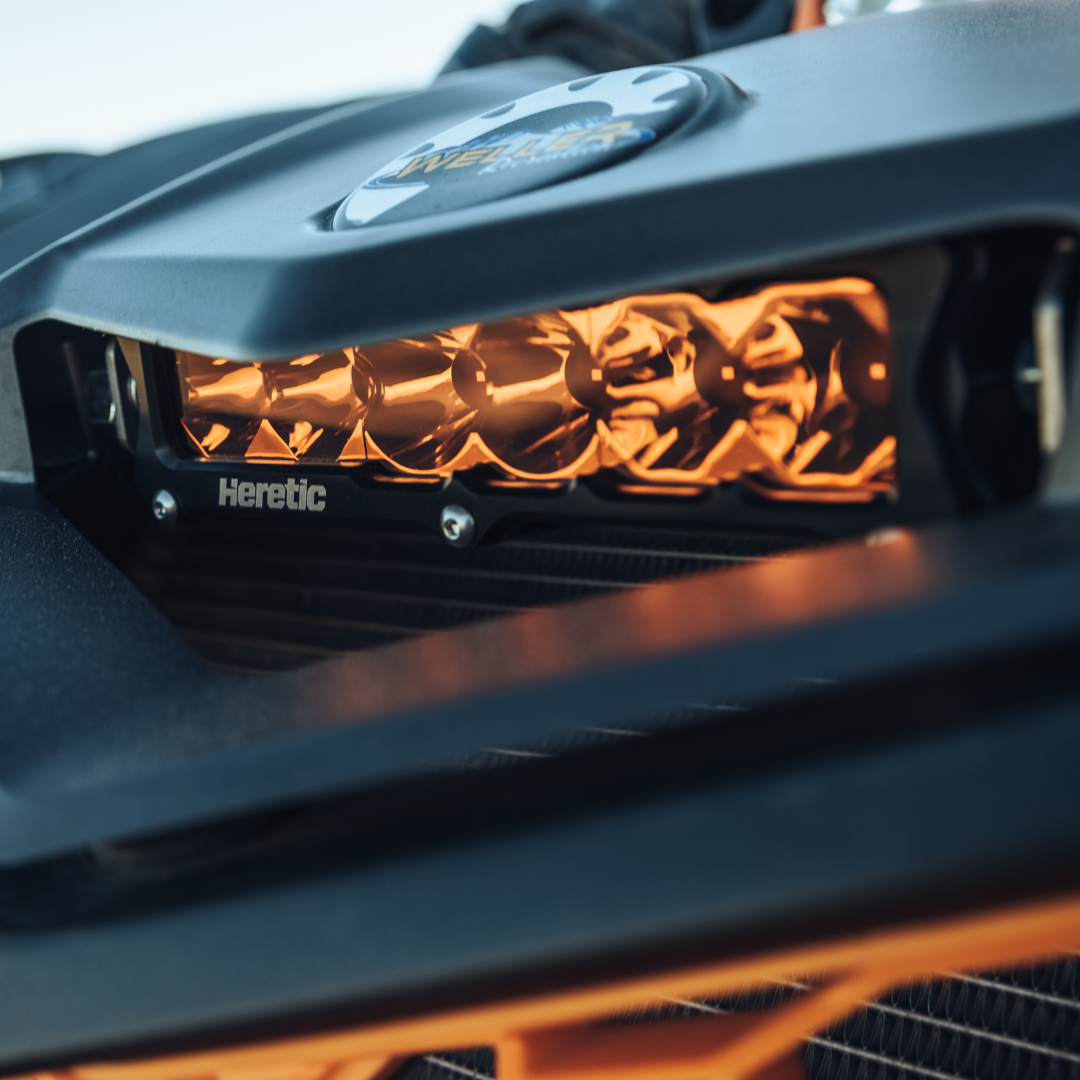 Photo of Can-Am Maverick X3 6 Inch Hood Scoop LED Light Bar by Heretic Studio Dealer Portal - Premium UTV Headlights for UTVs / Side by Sides
