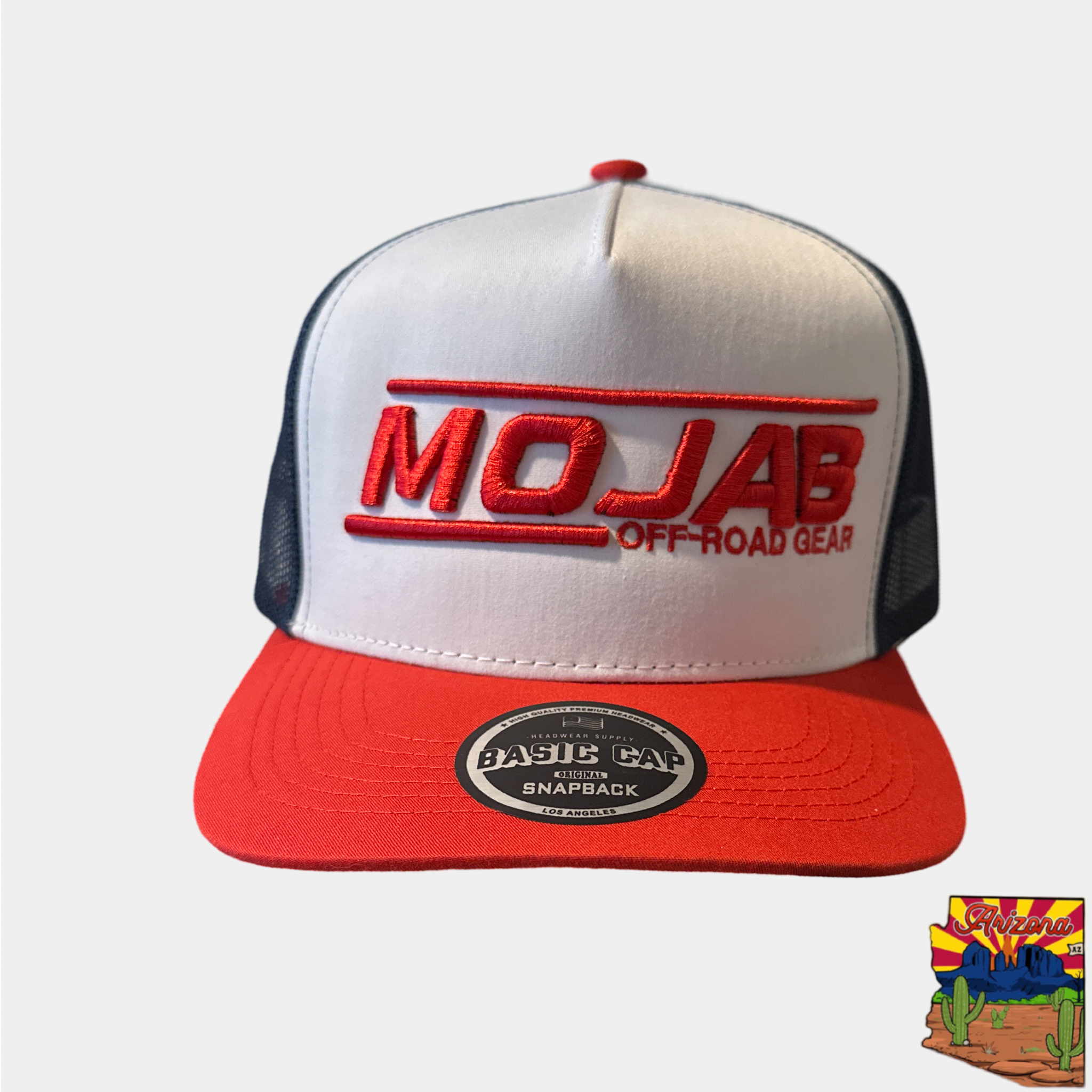 Photo of Mojab snap-back Trucker Hat Flag edition by MOJAB OFFROAD - Premium for UTVs / Side by Sides