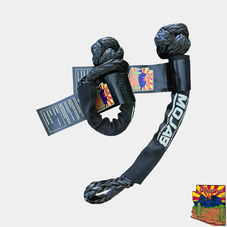 Photo of Soft Shackle 3/8'' x 14'' with sleeve and bag (Set of 2 Shackles) (Lifetime Warranty) by MOJAB OFFROAD - Premium for UTVs / Side by Sides