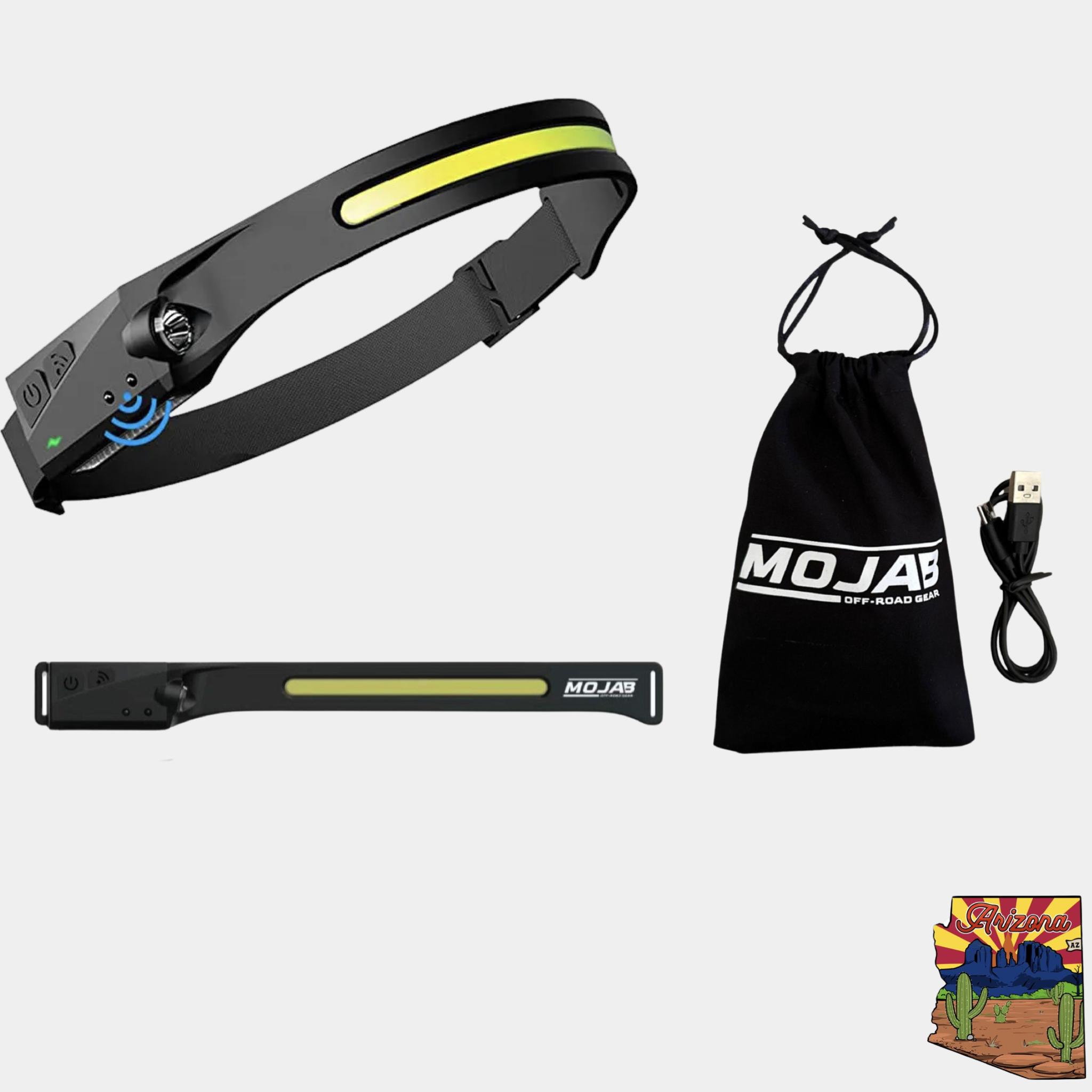 Photo of USB charging Headlamp by MOJAB OFFROAD - Premium Recovery Gear for UTVs / Side by Sides