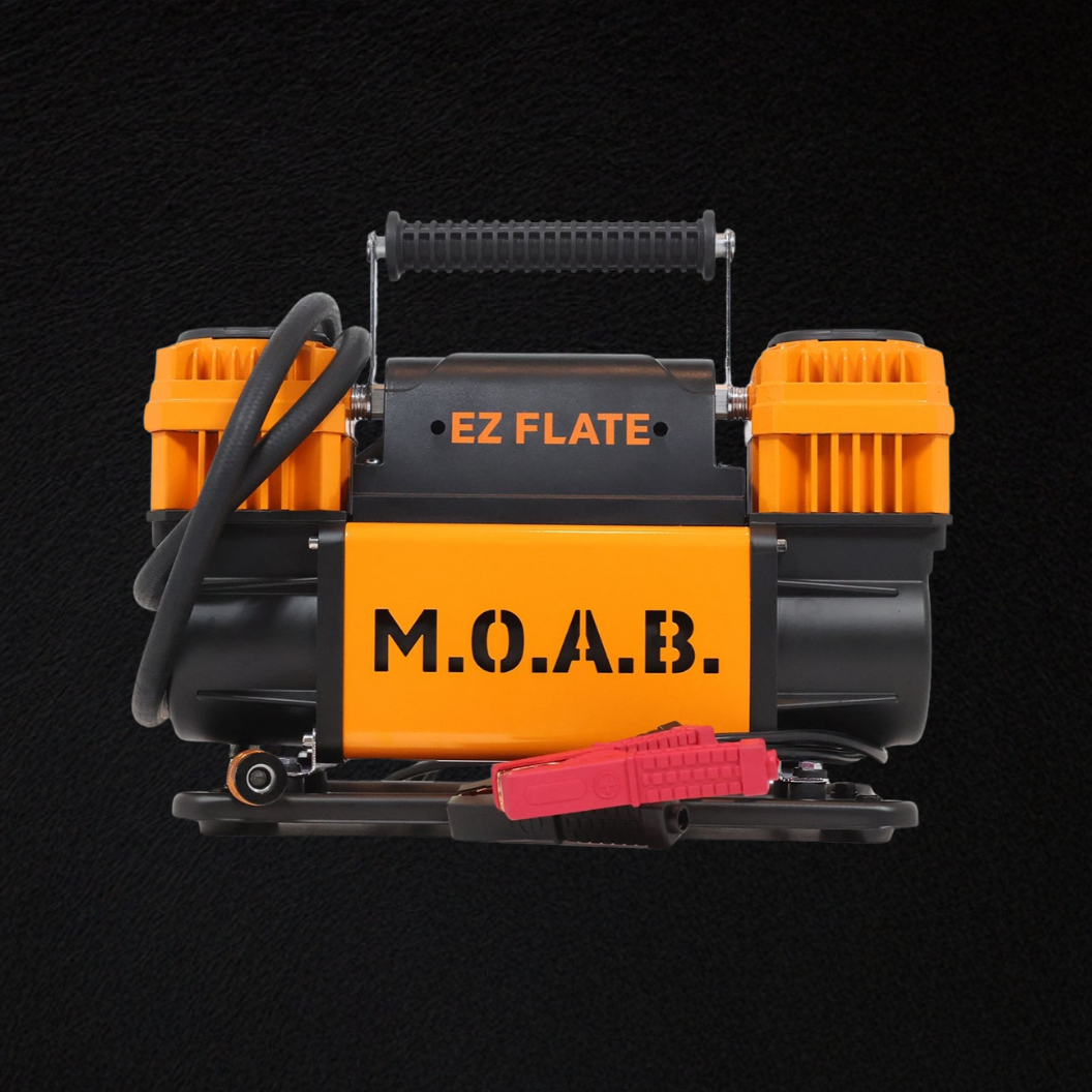 Photo of M.O.A.B. - 10.6 CFM Portable Dual Air Compressor by EZ FLATE - Premium Compressors for UTVs / Side by Sides