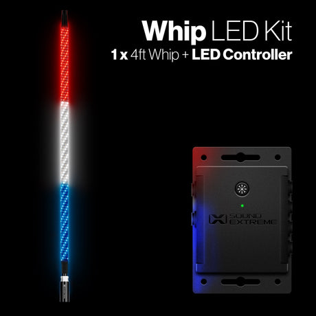 Photo of POWERSPORTS Extreme Whip Kit Qty 1 x 4 Ft plus LEDCast Controller by ECOXGEAR - Premium for UTVs / Side by Sides