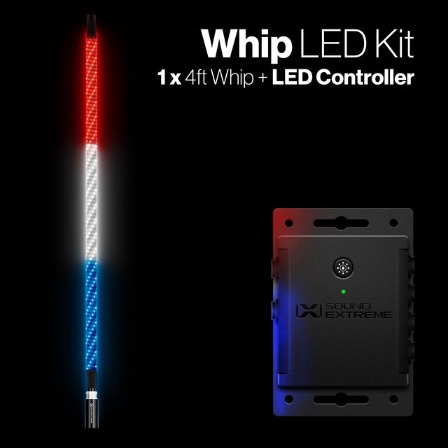 Photo of POWERSPORTS Extreme Whip Kit Qty 1 x 4 Ft plus LEDCast Controller by ECOXGEAR - Premium for UTVs / Side by Sides