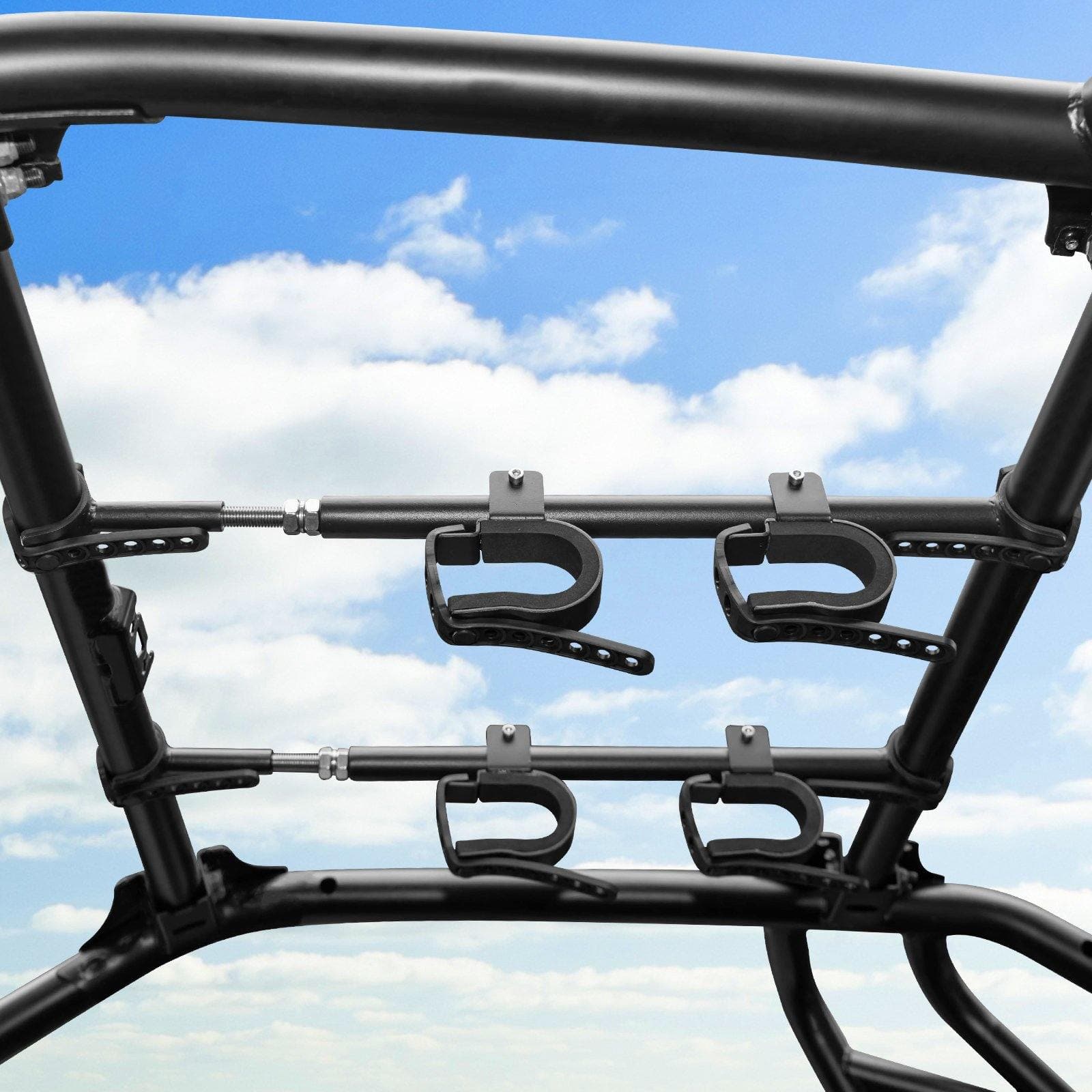 Photo of Overhead Bracket Holder Rack (Front to Back) by Kemimoto - Premium for UTVs / Side by Sides