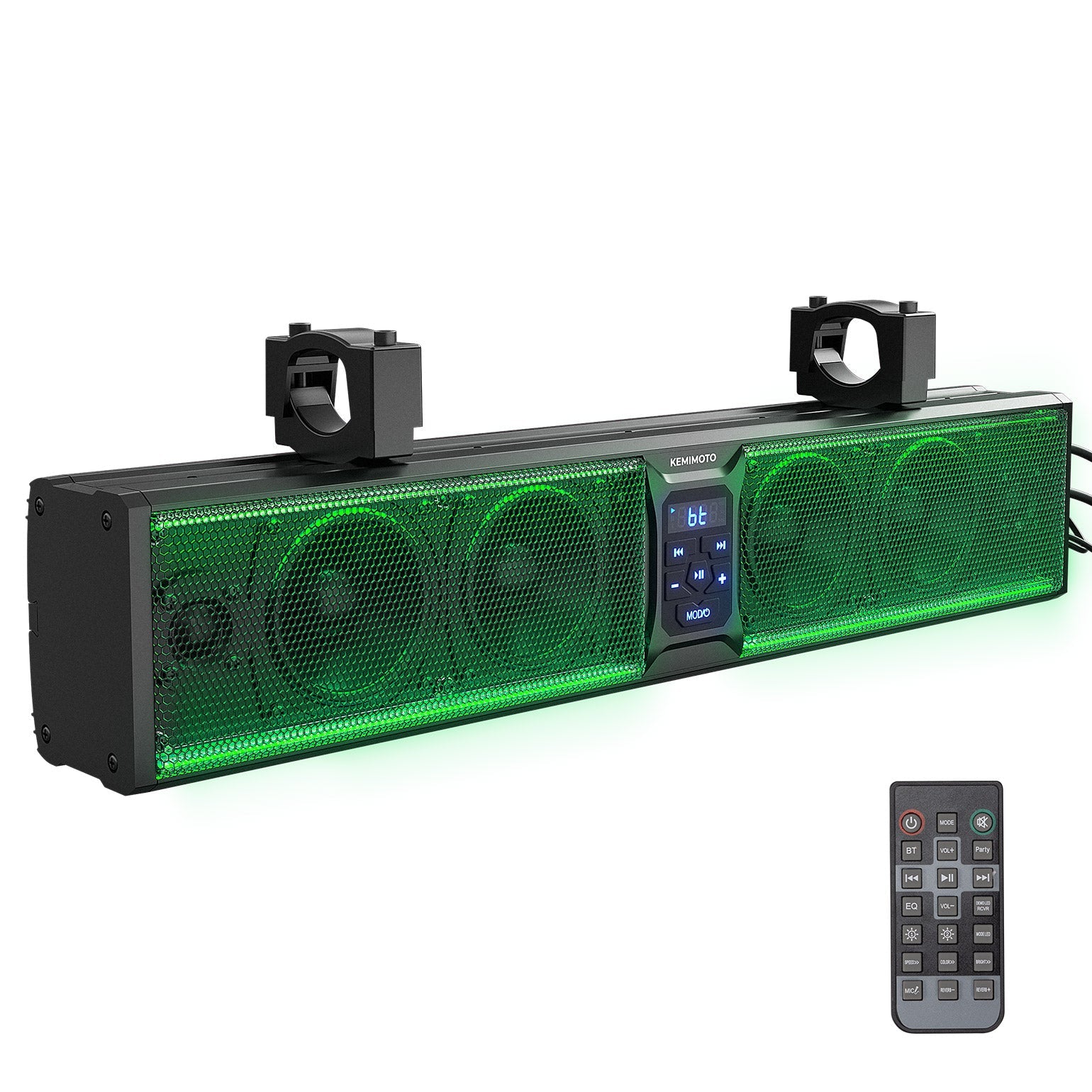 Photo of 26 Inch UTV Sound Bar w/ MUSIC SYNC RGB Multicolor Lights by Kemimoto - Premium for UTVs / Side by Sides