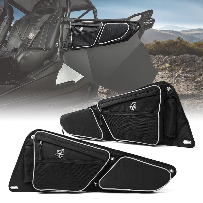 Photo of Polaris RZR Front Side Door Bags fits RZR 2014-2020 by XPRITE - Premium Door Bags & Door Accessories for UTVs / Side by Sides