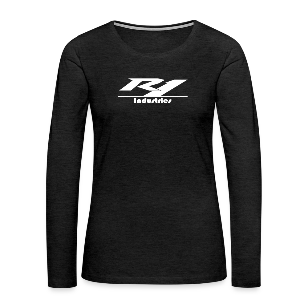 Women's Premium Long Sleeve T-Shirt - charcoal grey