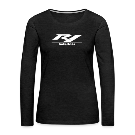 Women's Premium Long Sleeve T-Shirt - charcoal grey