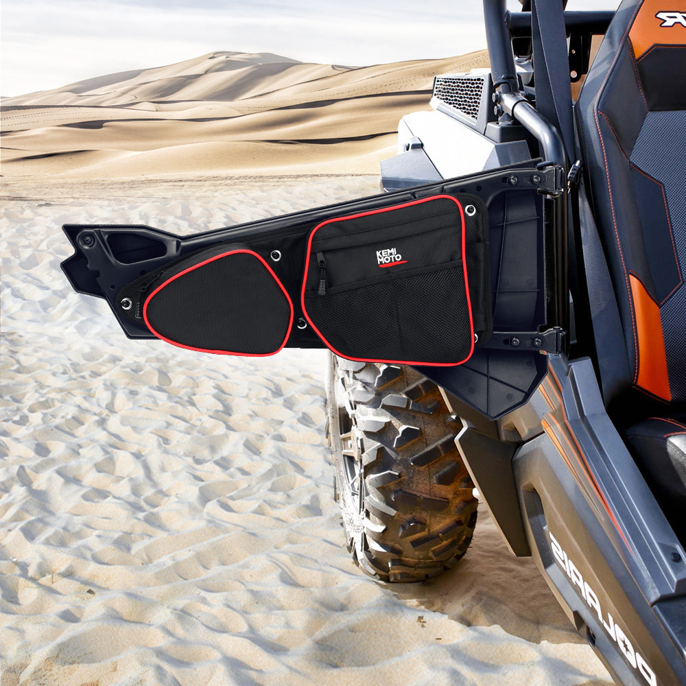 Photo of Kemimoto Front Side Door Bags and Spare Tire Carrier Mount for Polaris RZR by Kemimoto - Premium for UTVs / Side by Sides
