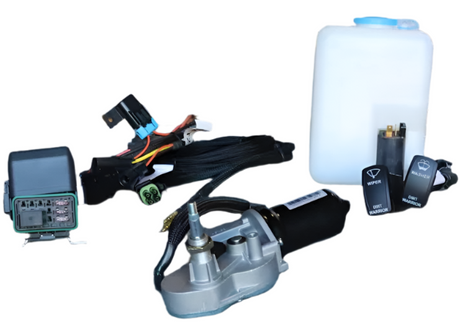 Photo of Electric Windshield Wiper Kit for CanAm X3 2016+ by Dirt Warrior Accessories - Premium ELECTRIC WIPER for UTVs / Side by Sides