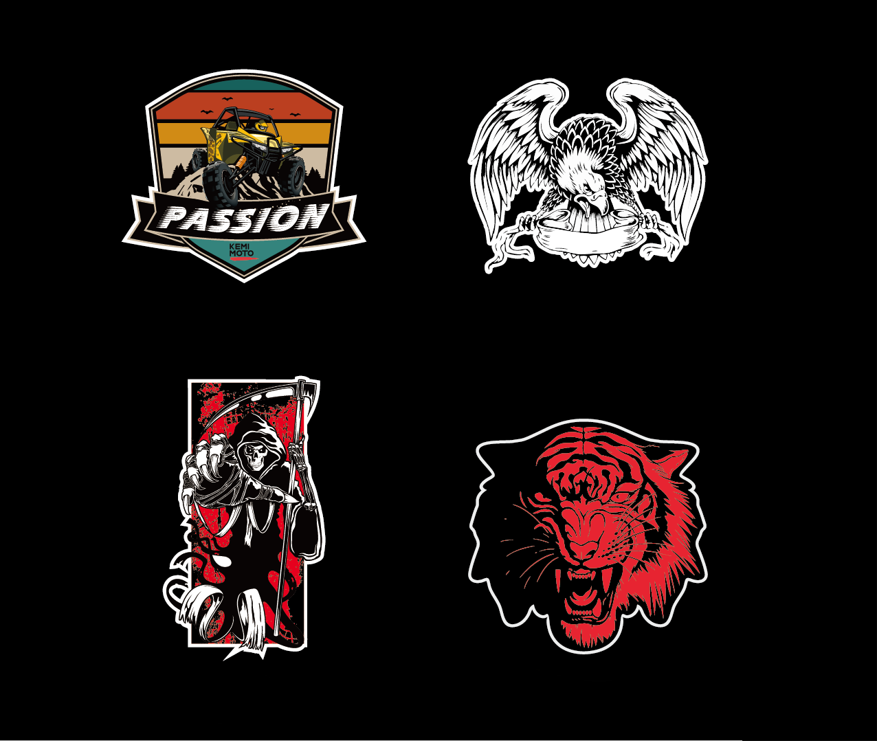 Photo of Kemimoto Stickers by Kemimoto - Premium for UTVs / Side by Sides