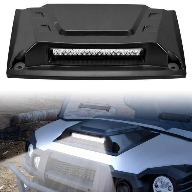 Photo of UTV Hood Scoop with Light for Kawasaki Mule Pro FXT DXT DX FX by Kemimoto - Premium for UTVs / Side by Sides