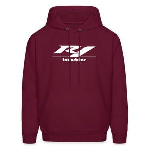 Unisex Fleece Zip Hoodie - burgundy