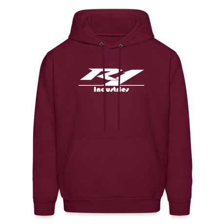 Unisex Fleece Zip Hoodie - burgundy