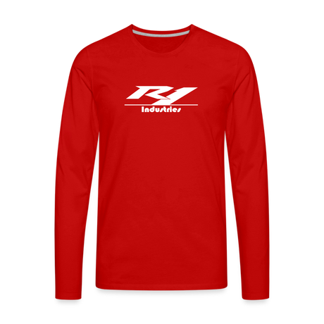 Men's Premium Long Sleeve T-Shirt - red