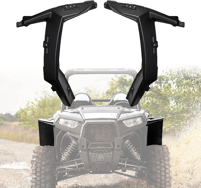 Photo of Extended Front Full Mud Flaps 2PCS for Polaris RZR XP 1000 / TURBO by Kemimoto - Premium for UTVs / Side by Sides