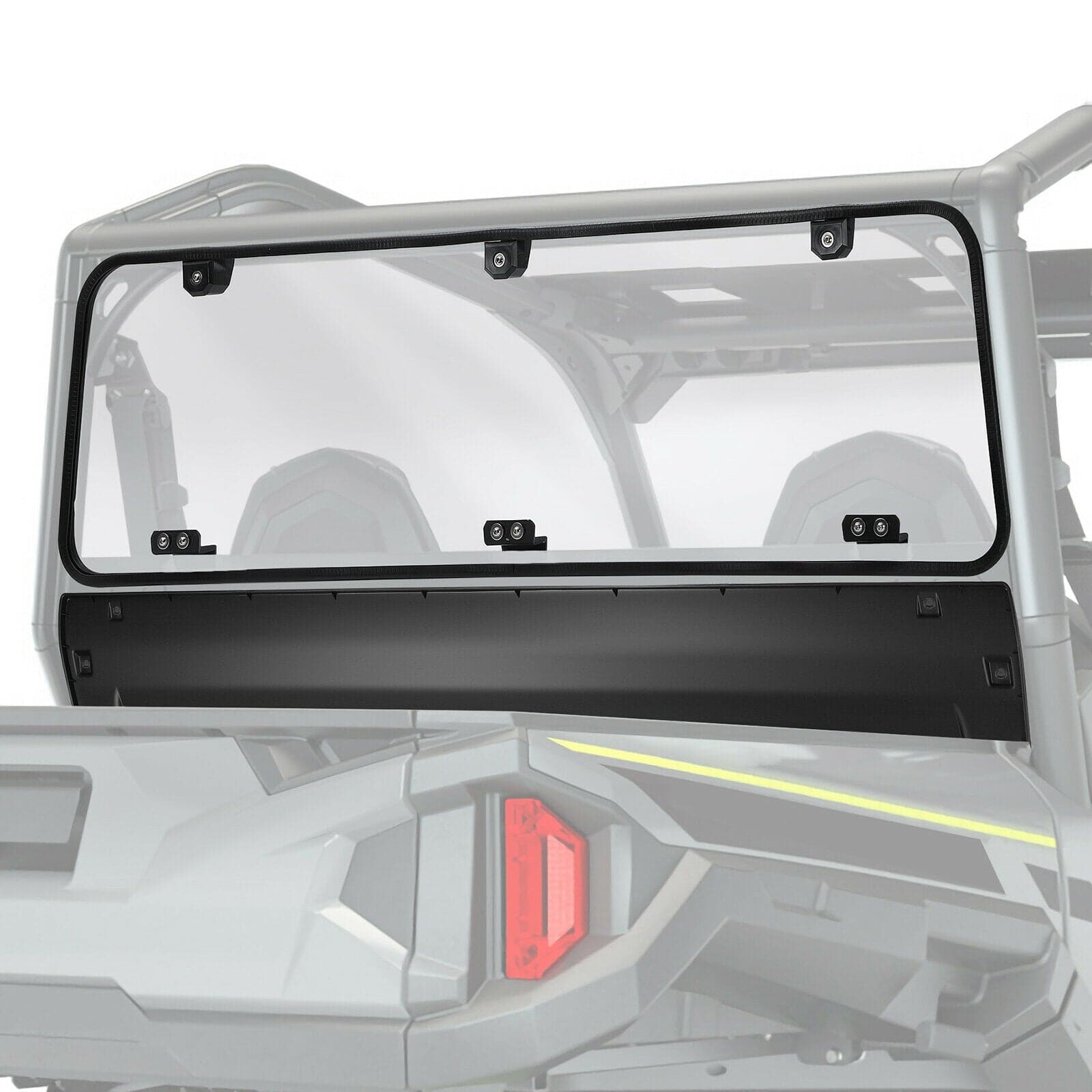 Photo of Rear Windshield Clear for Polaris General 1000 / 4 2016-2024 by Kemimoto - Premium for UTVs / Side by Sides