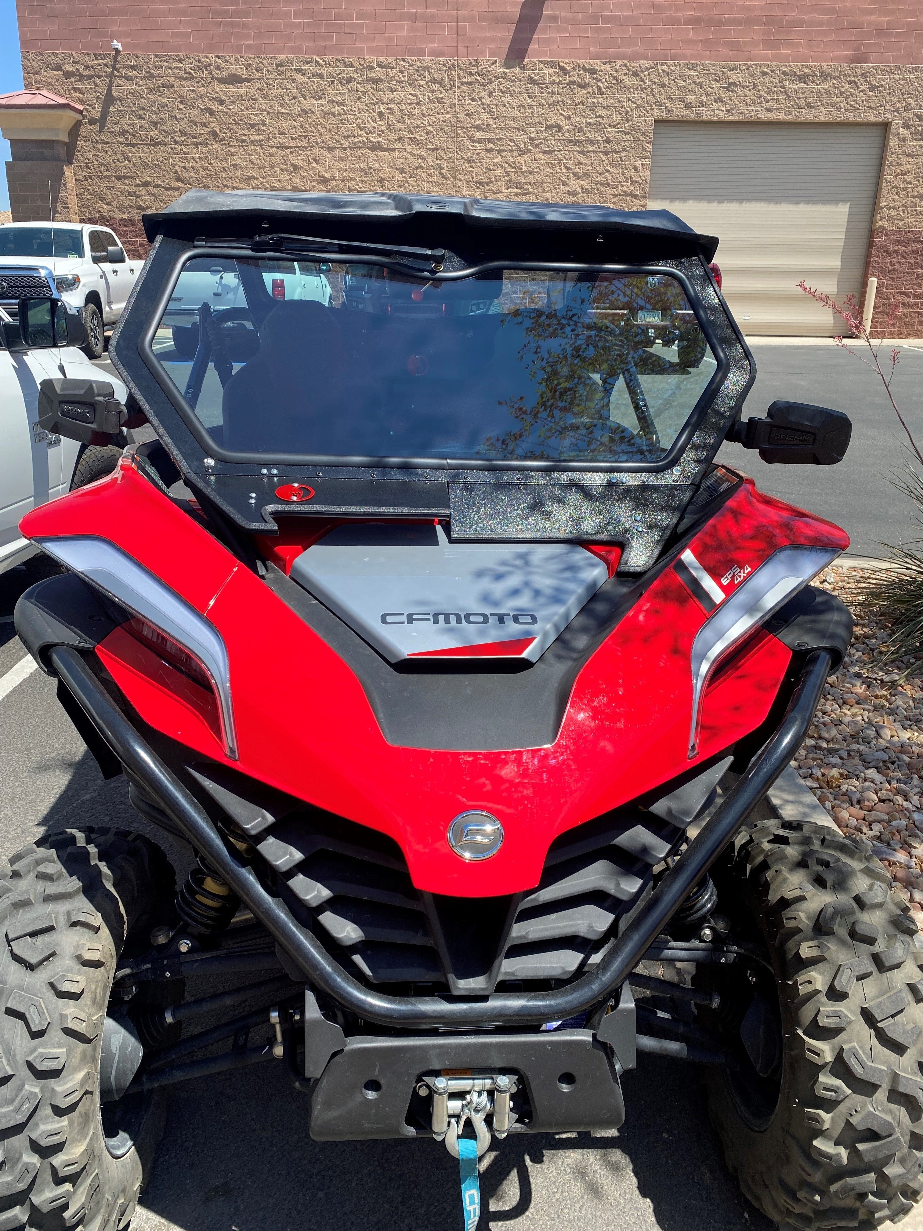 Photo of CF MOTO Z FORCE 950 H.O. FRONT WINDSHIELD 2021+ by Dirt Warrior Accessories - Premium Windshields for UTVs / Side by Sides