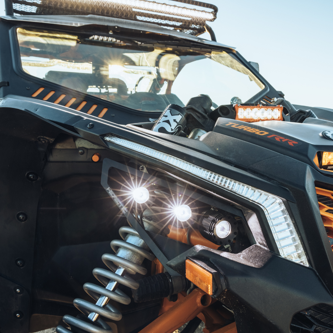 Photo of Can-Am Maverick X3 LED Headlights by Heretic Studio Dealer Portal - Premium UTV Headlights for UTVs / Side by Sides
