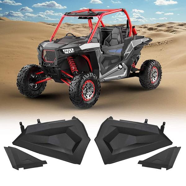Photo of Lower Half Door Inserts Panels & Nerf Bars Rock Sliders for Polaris RZR by Kemimoto - Premium for UTVs / Side by Sides