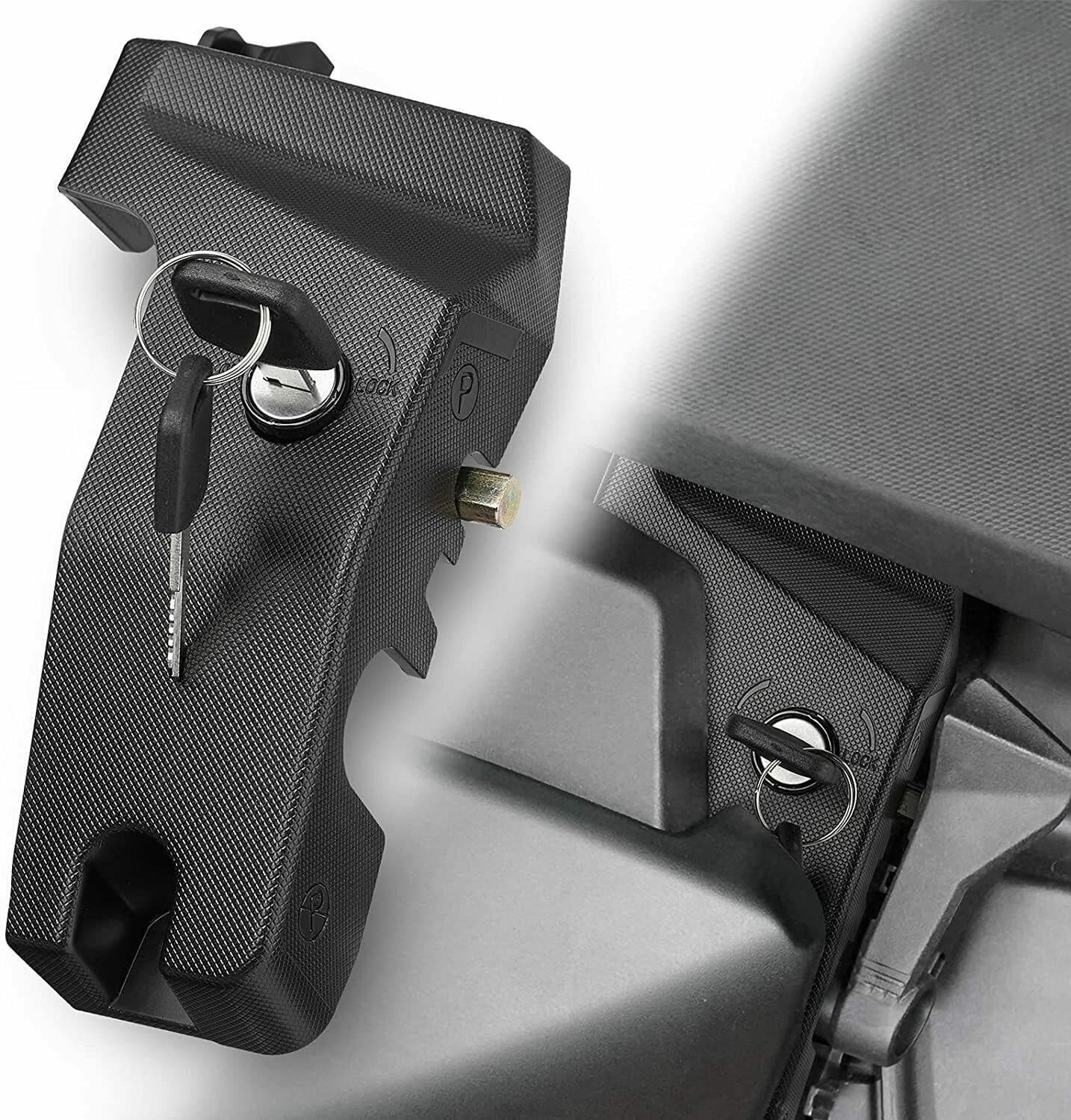 Photo of Locking Parking Brake Lever for Can-Am Ryker by Kemimoto - Premium for UTVs / Side by Sides