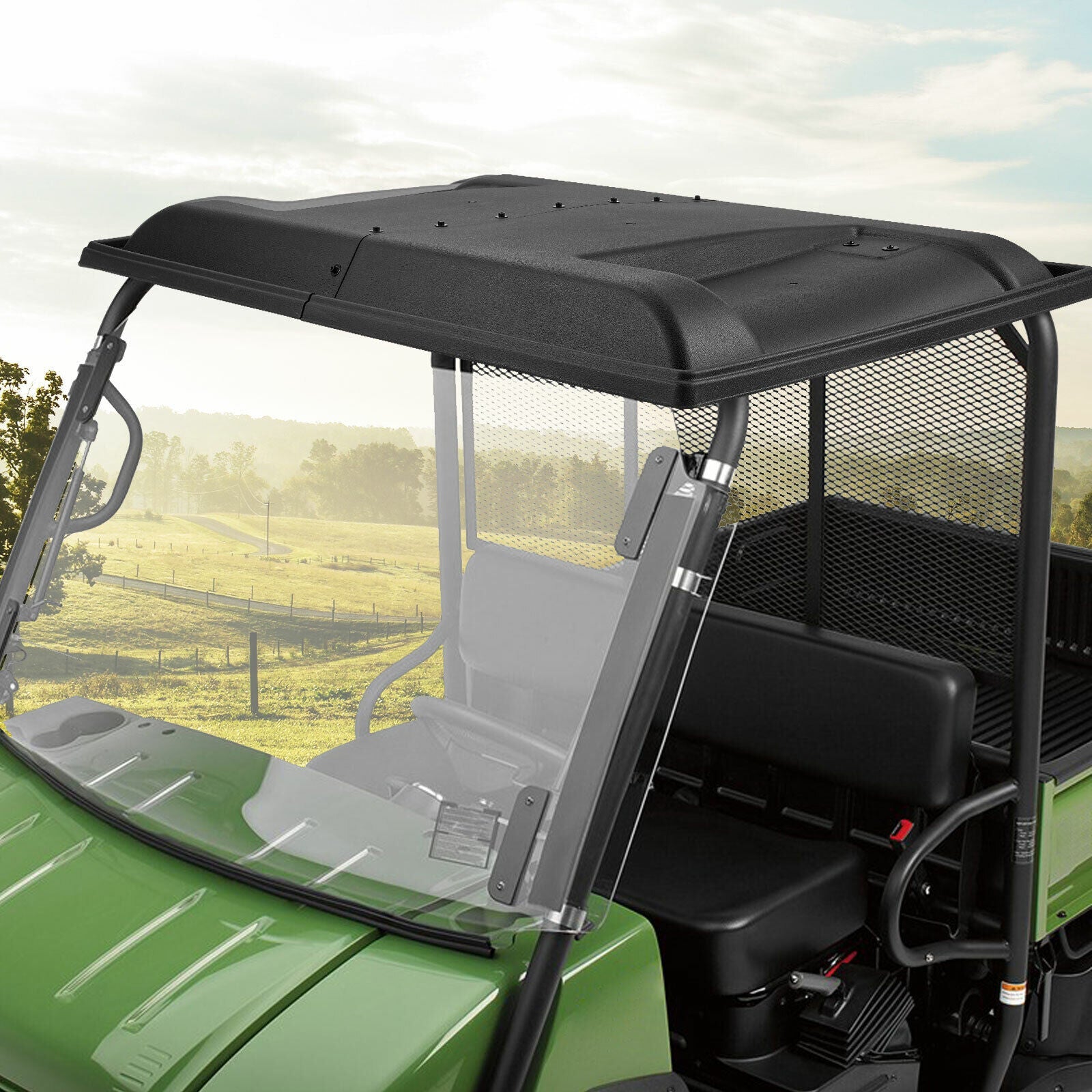 Photo of Hard Roof Top for Kawasaki Mule 2010 2510 3010 4010 by Kemimoto - Premium for UTVs / Side by Sides
