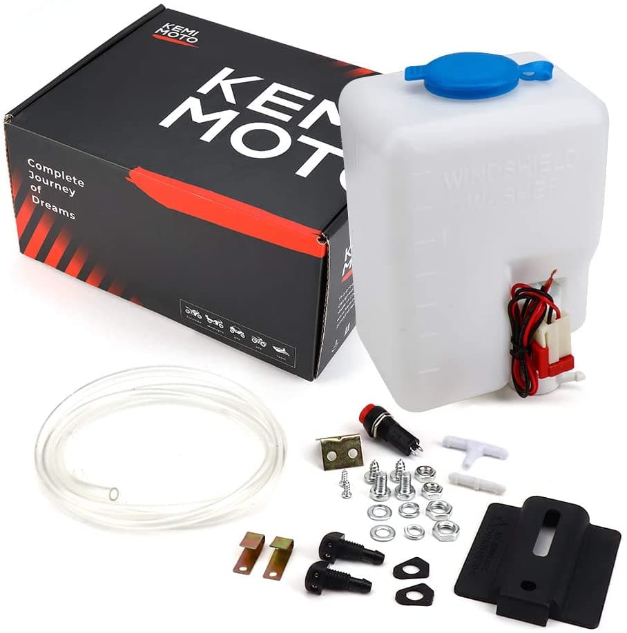 Photo of Full Windshield & Windshield Wiper & Windshield Washer for Can-Am Maverick X3 by Kemimoto - Premium for UTVs / Side by Sides