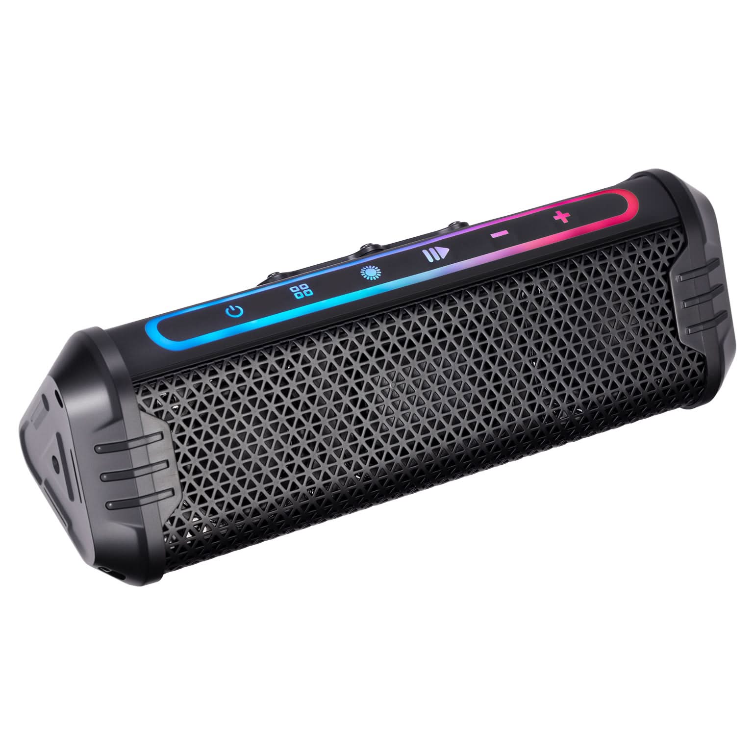 Photo of Motorcycle Bluetooth Speakers Waterproof ATV Sound Bar with AUX USB and RGB Lighting by Kemimoto - Premium for UTVs / Side by Sides