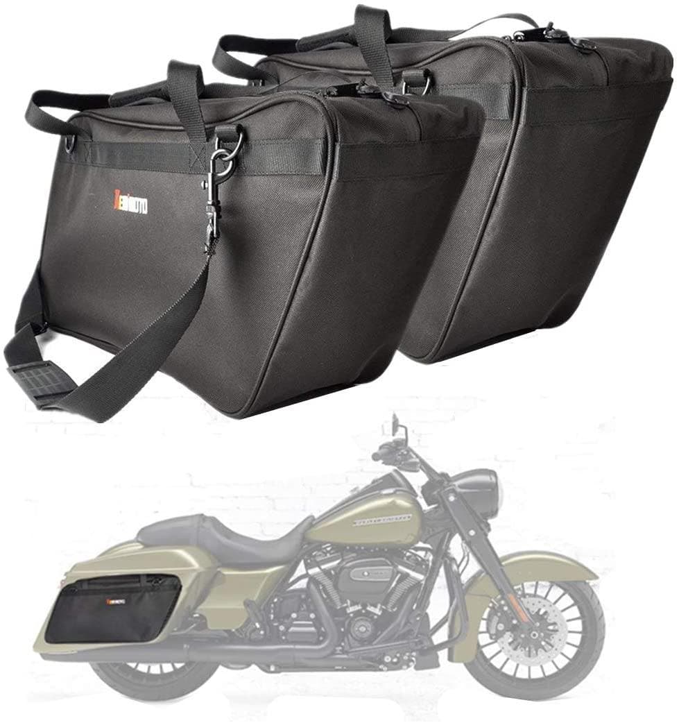 Photo of Street Glide Saddlebag Liners for Electra Glide Road King by Kemimoto - Premium for UTVs / Side by Sides