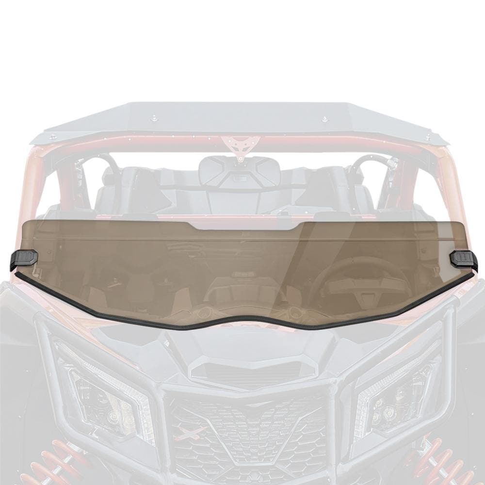 Photo of Tinted Half Windshield For Can-Am Maverick X3 by Kemimoto - Premium for UTVs / Side by Sides