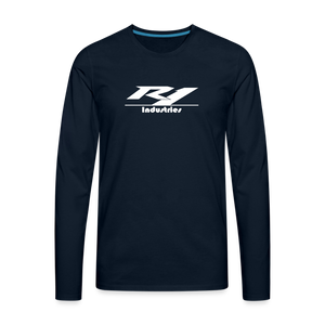 Men's Premium Long Sleeve T-Shirt - deep navy