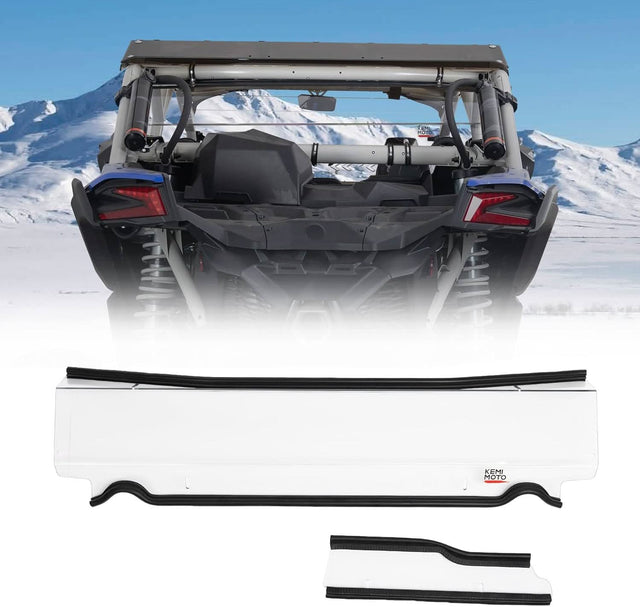 Photo of Upgraded Rear Windshield Scratch-resistant for Can-Am Maverick X3 / X3 MAX by Kemimoto - Premium for UTVs / Side by Sides