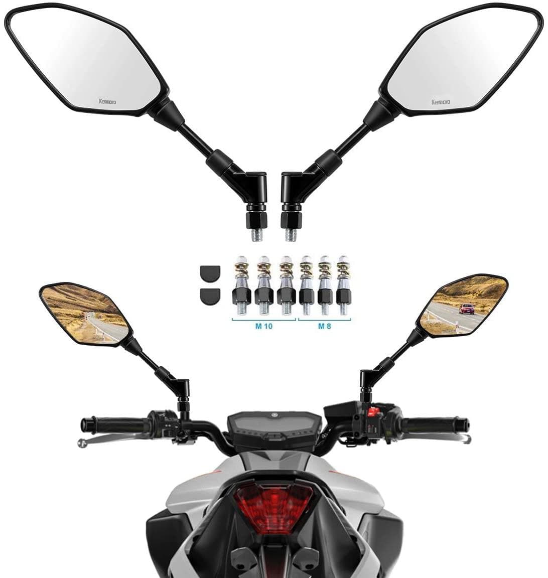 Photo of Motorcycle Rear View Side Mirrors for Grom Navi by Kemimoto - Premium for UTVs / Side by Sides