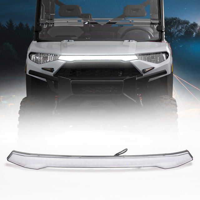 Photo of LED Fang Lights with Turn Signals for Polaris Ranger xp 1000 /Crew 2018-2024 by Kemimoto - Premium for UTVs / Side by Sides