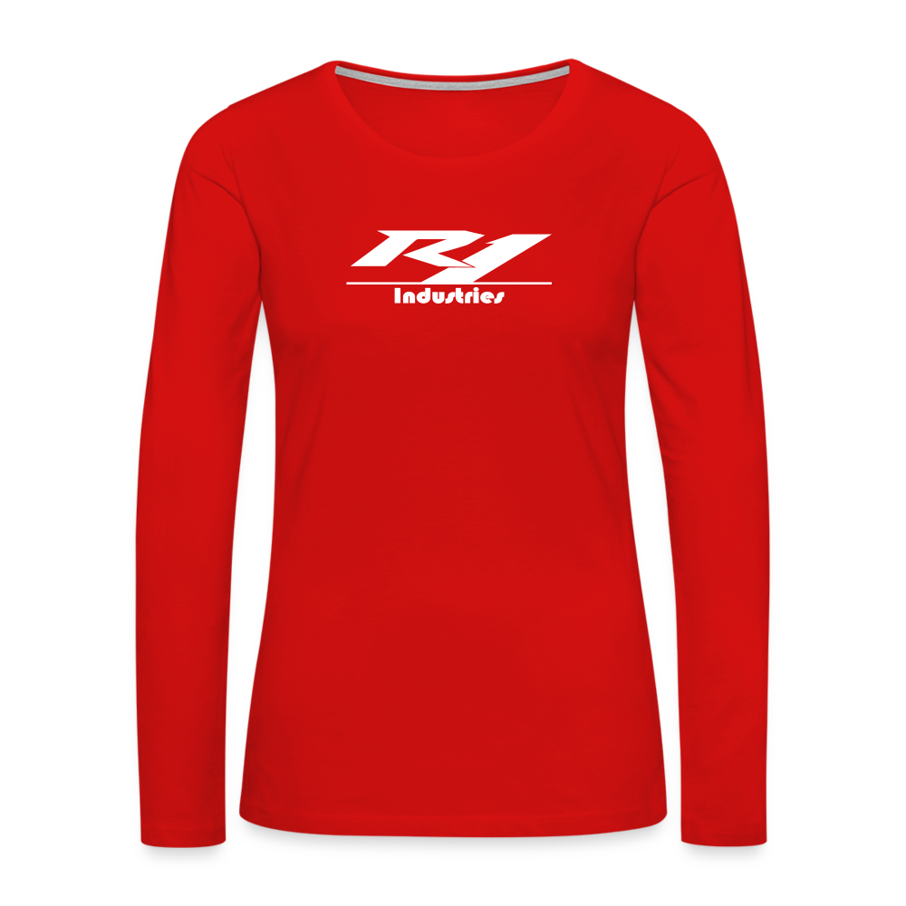 Women's Premium Long Sleeve T-Shirt - red