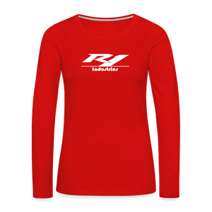 Women's Premium Long Sleeve T-Shirt - red